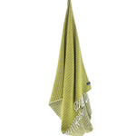 Turkish Towel, Beach Bath Towel, Moonessa Nairobi Series, Handwoven, Combed Natural Cotton, 470g, Khaki-Yellow, hanging